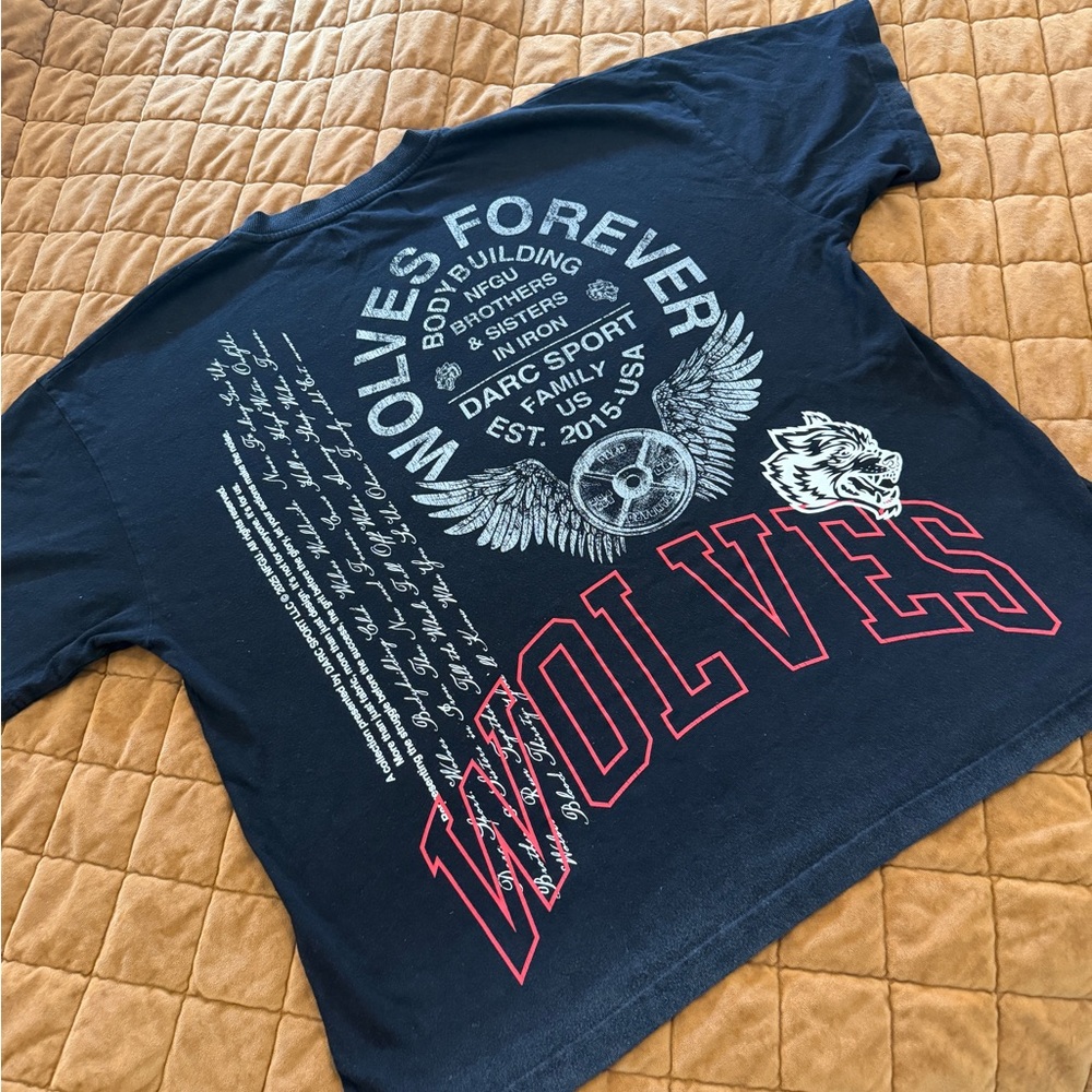 Darc Sport Wolves Bodybuilding Tee Shirt XL